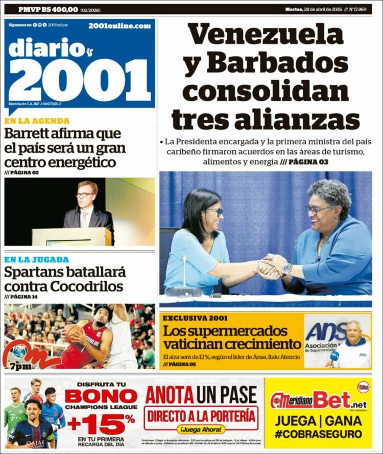Portada de 2001 - Dosmiluno (Venezuela)