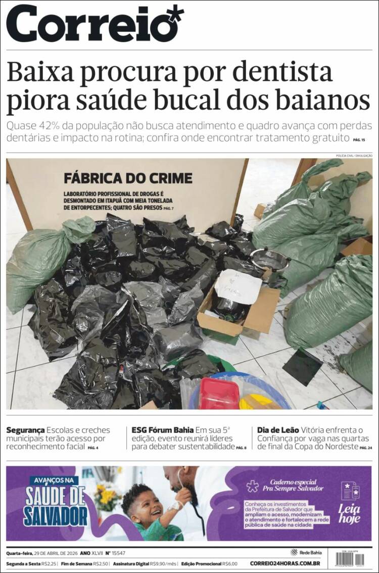 Portada de Correio* (Brasil)
