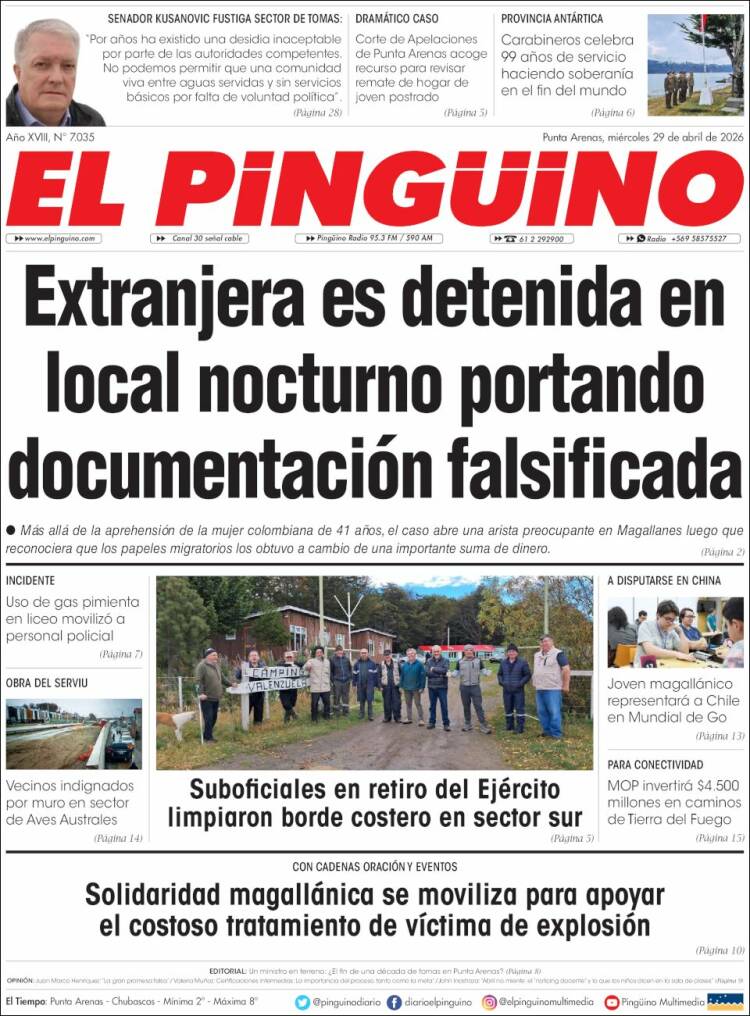 Portada de El Pingüino (Chile)