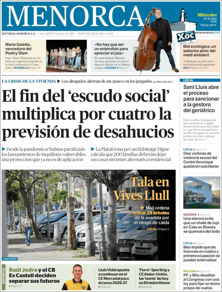 Portada de Menorca - Diario Insular (Espa&ntilde;a)
