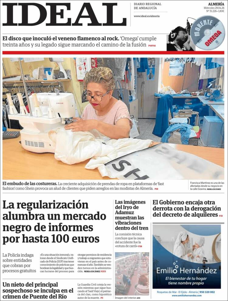 Portada de Ideal Almeria (Espa&ntilde;a)