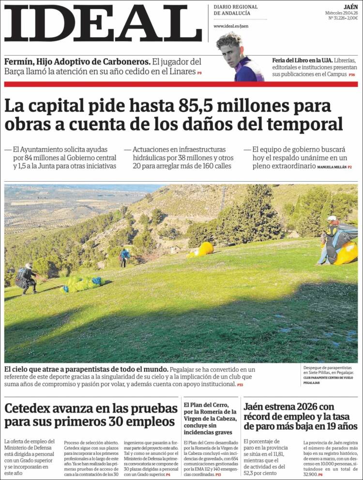 Portada de El Ideal de Jaén (Espa&ntilde;a)