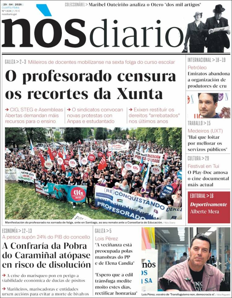 Portada de Nòs Diario (Espa&ntilde;a)