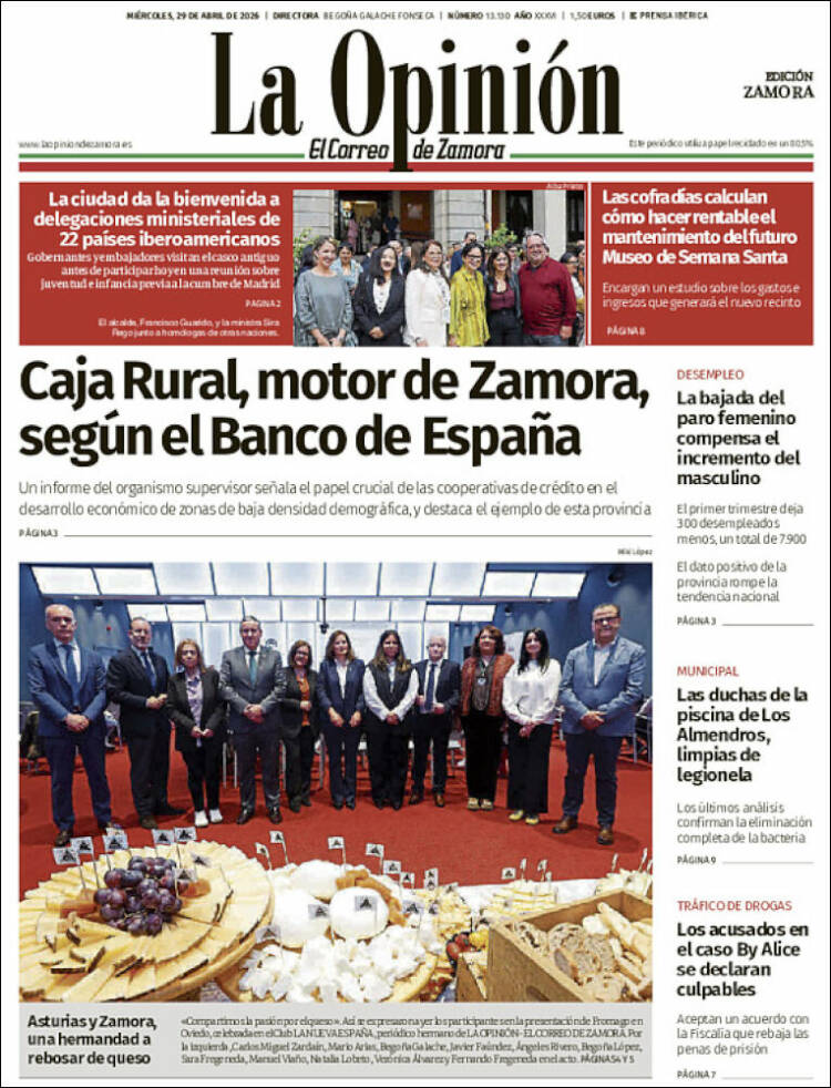 Portada de La Opinión - El Correo de Zamora (Espa&ntilde;a)