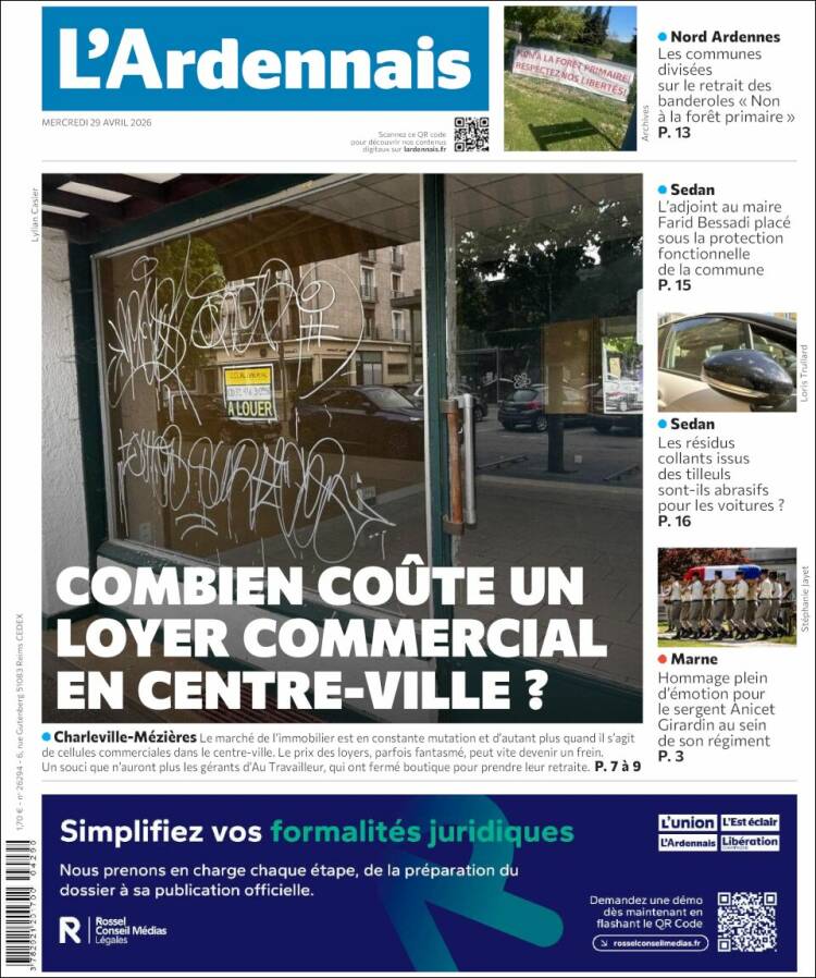 Portada de L'Ardenais (Francia)
