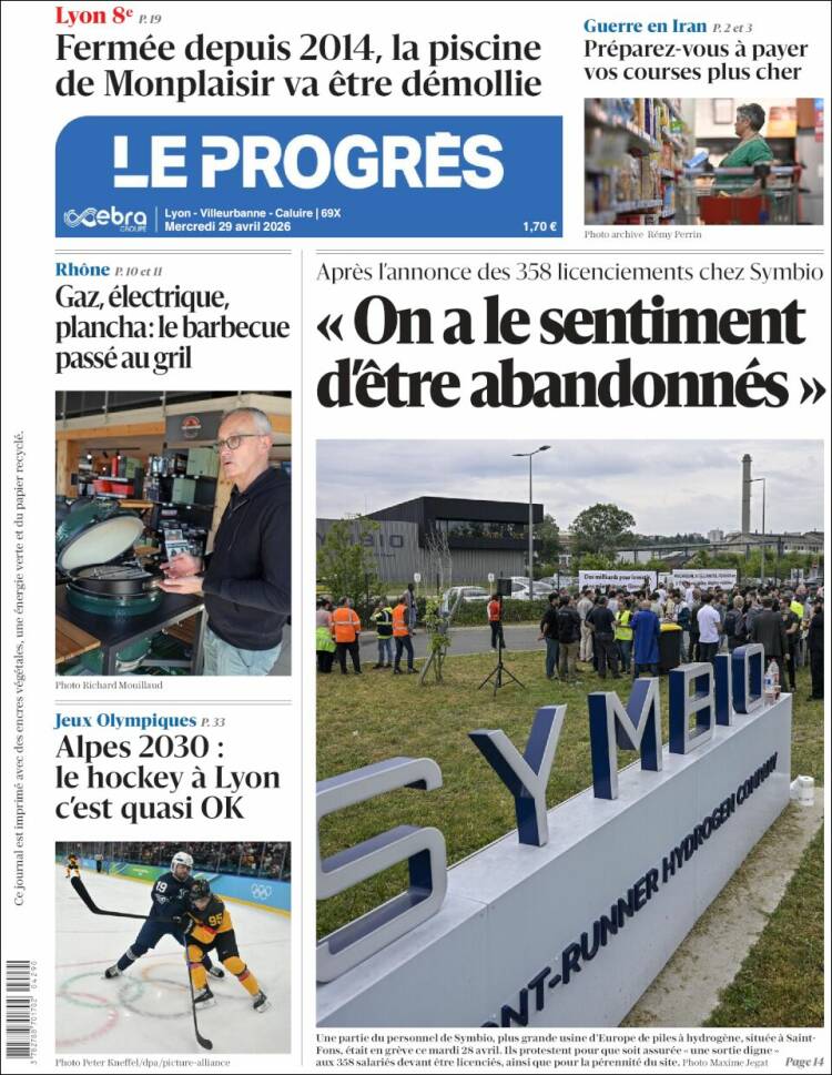 Portada de Progres de Fecamp (Francia)