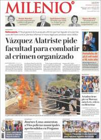 Portada de Milenio de León (M&eacute;xico)