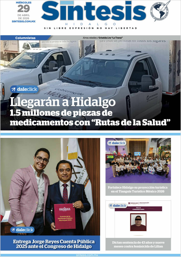Portada de Sistesis - Hidalgo (M&eacute;xico)