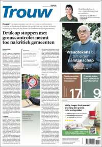 Portada de Trouw (Pa&iacute;ses Bajos)