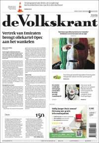 Portada de De Volkskrant (Pa&iacute;ses Bajos)