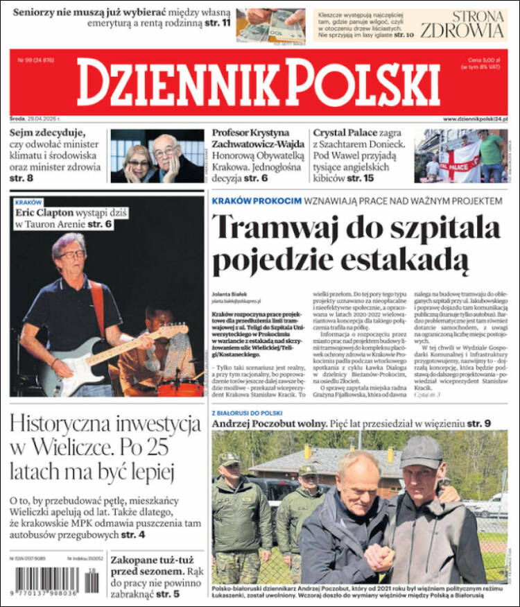 Portada de Dziennik (Polonia)