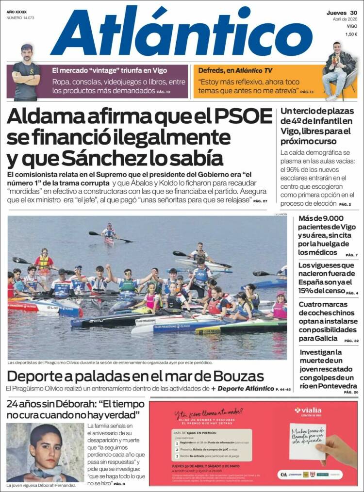Portada de Atlántico Diario (Espa&ntilde;a)