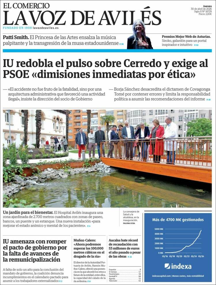 Portada de El Comercio - Avilés (Espa&ntilde;a)