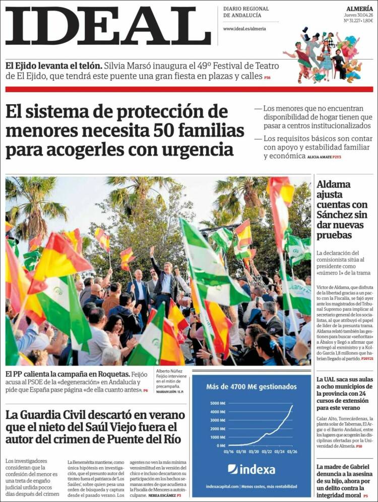 Portada de Ideal Almeria (Spain)
