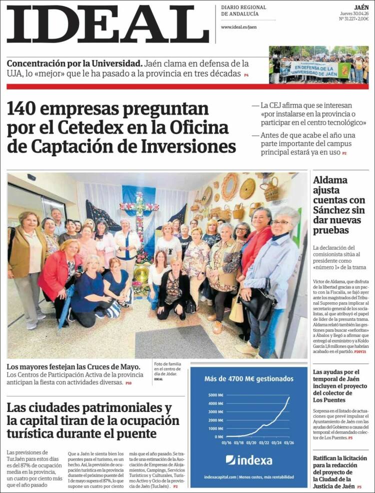 Portada de El Ideal de Jaén (Espa&ntilde;a)