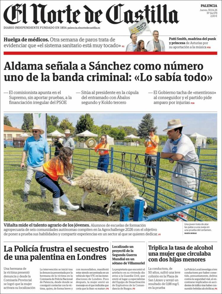 Portada de Norte de Castilla - Palencia (Espa&ntilde;a)