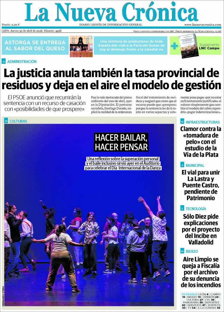 Portada de La Nueva Crónica (Espa&ntilde;a)