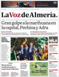 Portada de La Voz de Almería (Spain)