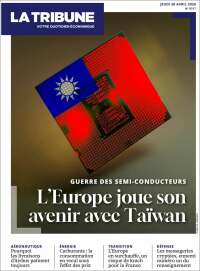 Portada de La Tribune (Francia)