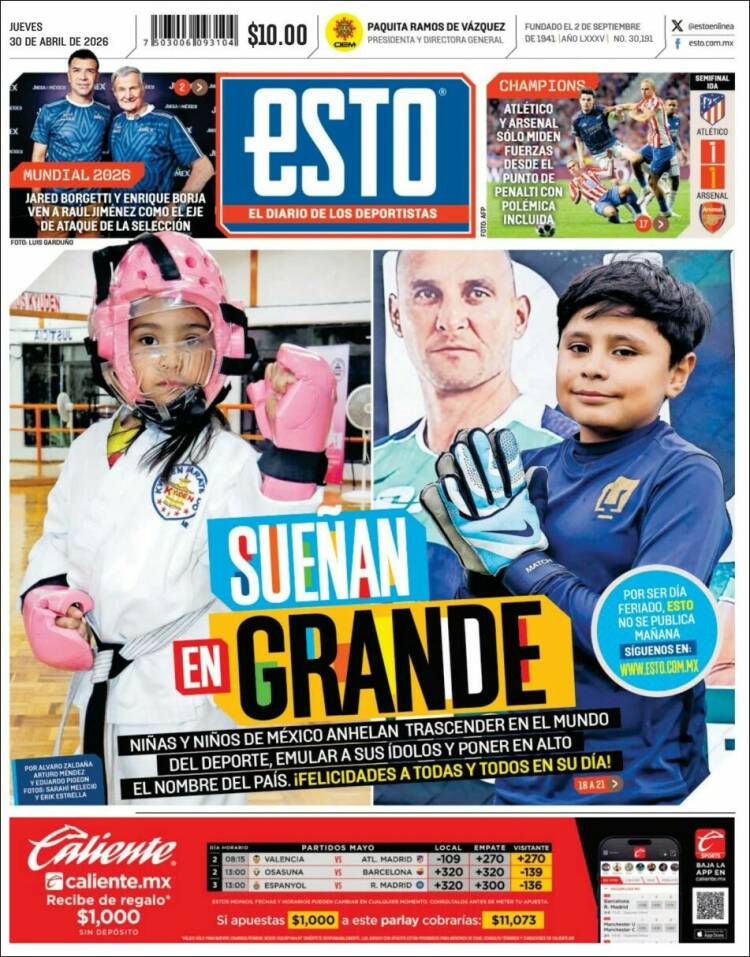Portada de Esto (M&eacute;xico)