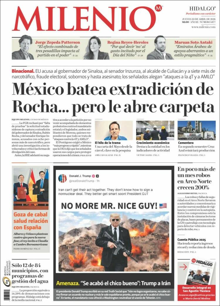 Portada de Milenio de Hidalgo (M&eacute;xico)