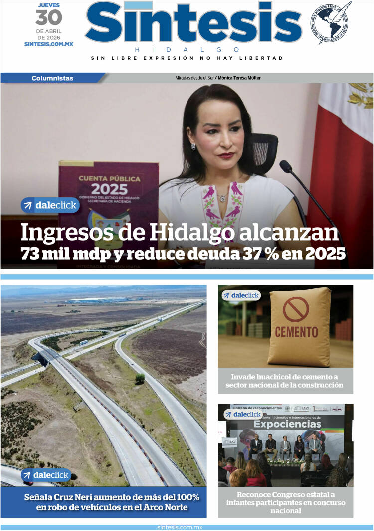 Portada de Sistesis - Hidalgo (M&eacute;xico)