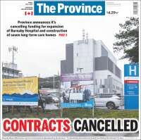 Portada de The Province (Canad&aacute;)