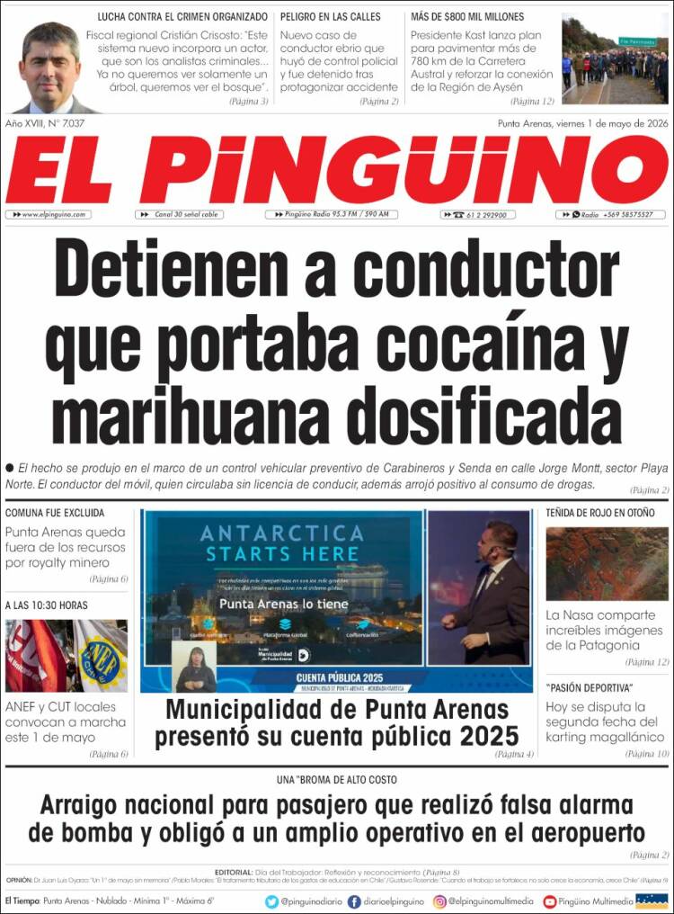 Portada de El Pingüino (Chile)