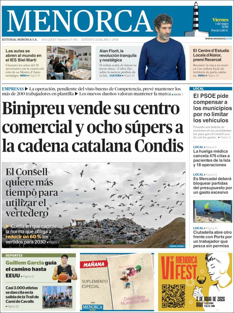 Portada de Menorca - Diario Insular (Espa&ntilde;a)