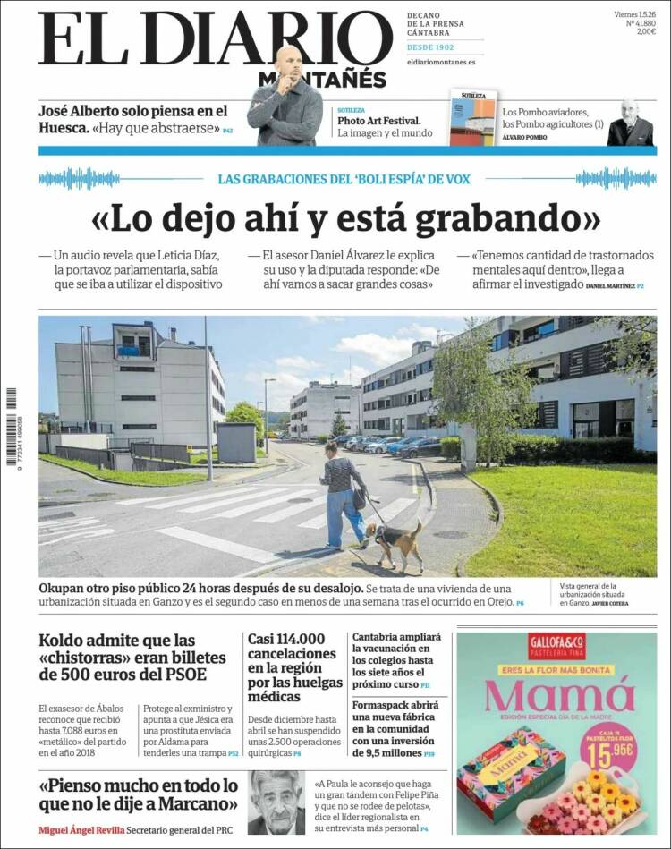 Portada de El Diario Montañés (Espa&ntilde;a)