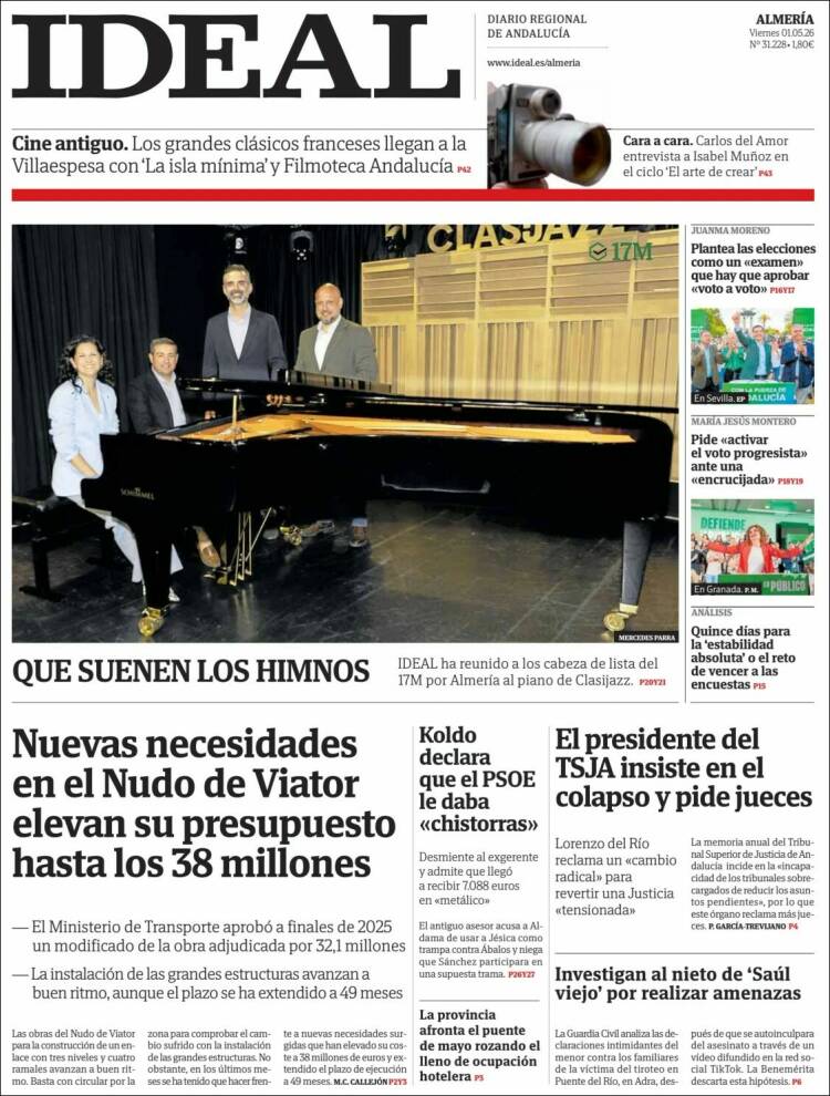 Portada de Ideal Almeria (Espa&ntilde;a)