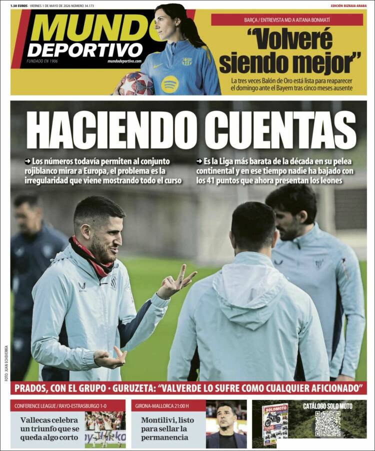 Portada de Mundo Deportivo Bizkaia (Espa&ntilde;a)
