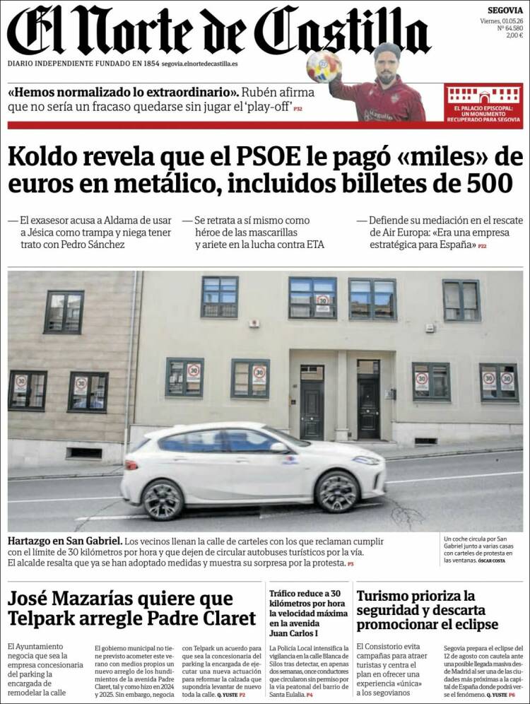 Portada de Norte de Castilla - Segovia (Espa&ntilde;a)