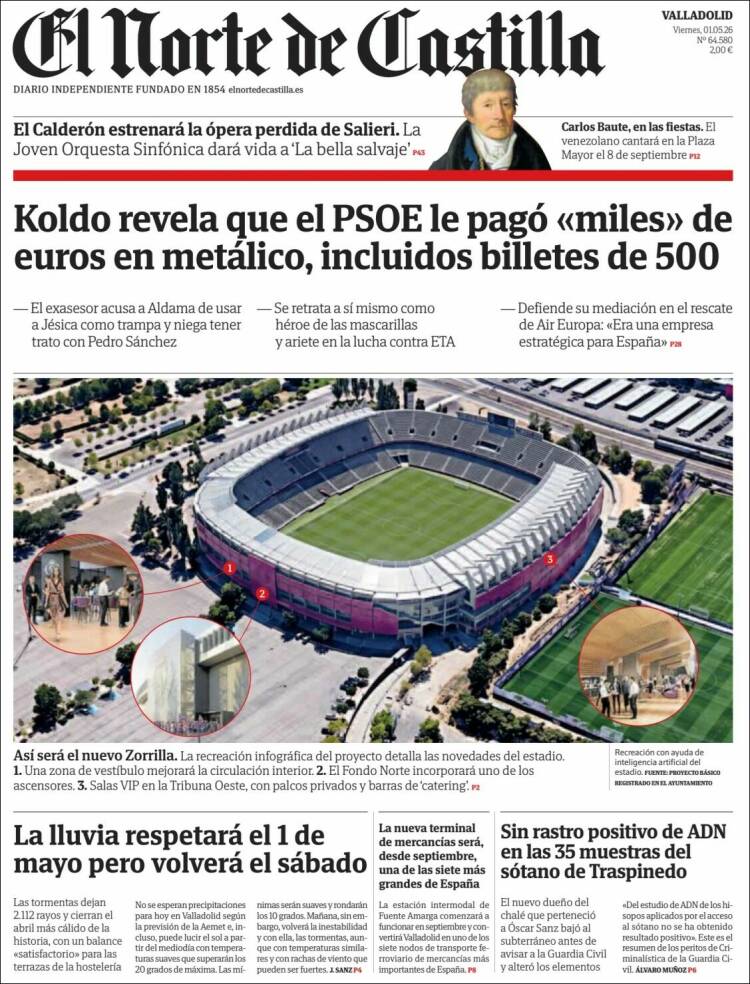 Portada de Norte de Castilla - Valladolid (Espa&ntilde;a)