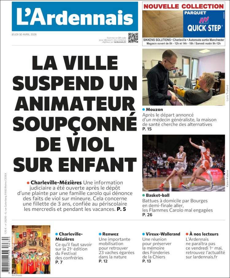 Portada de L'Ardenais (Francia)