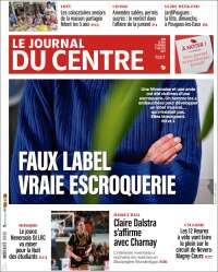 Portada de Le Journal du Centre (Francia)