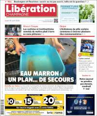 Portada de Libération Champagne (Francia)