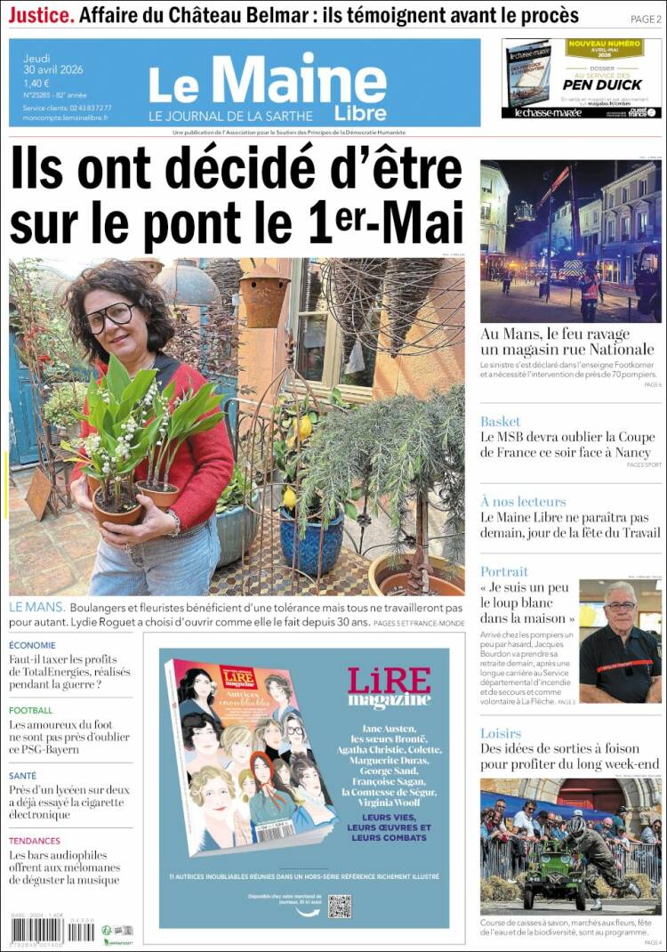 Portada de Le Maine Libre (France)