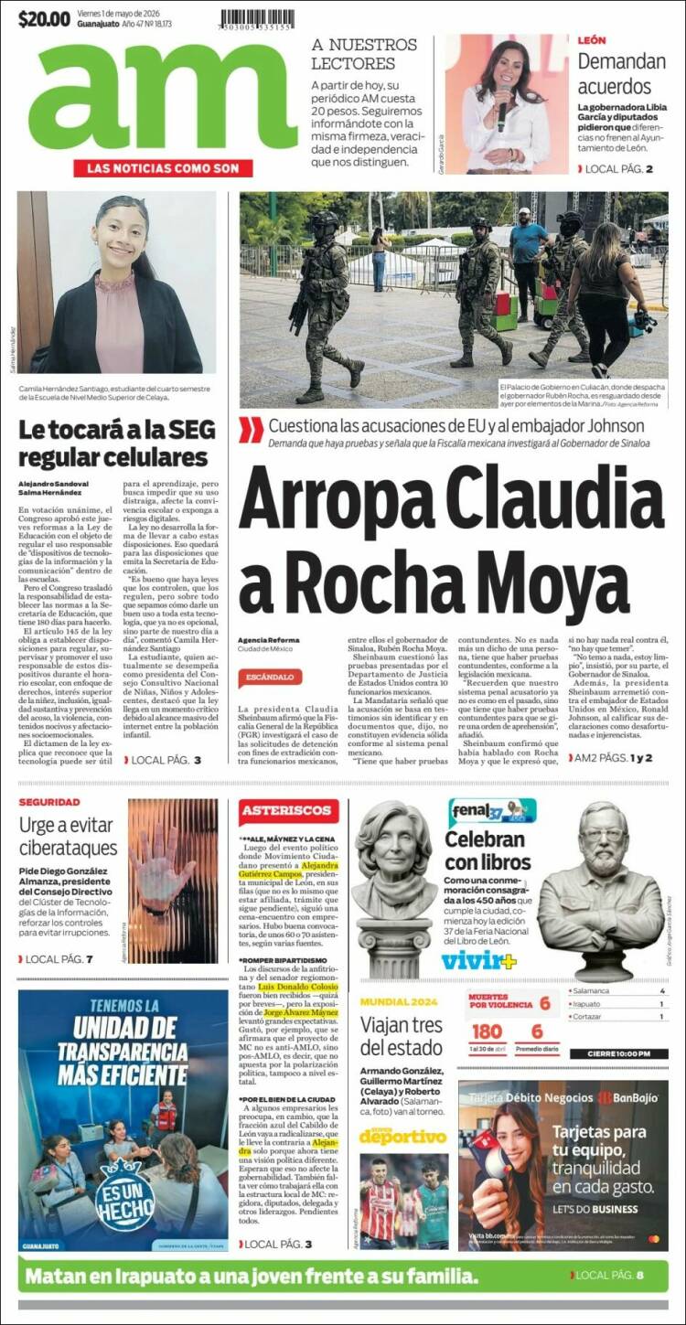 Portada de Al Día A.M. (M&eacute;xico)