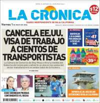 Portada de La Crónica de Baja California (M&eacute;xico)