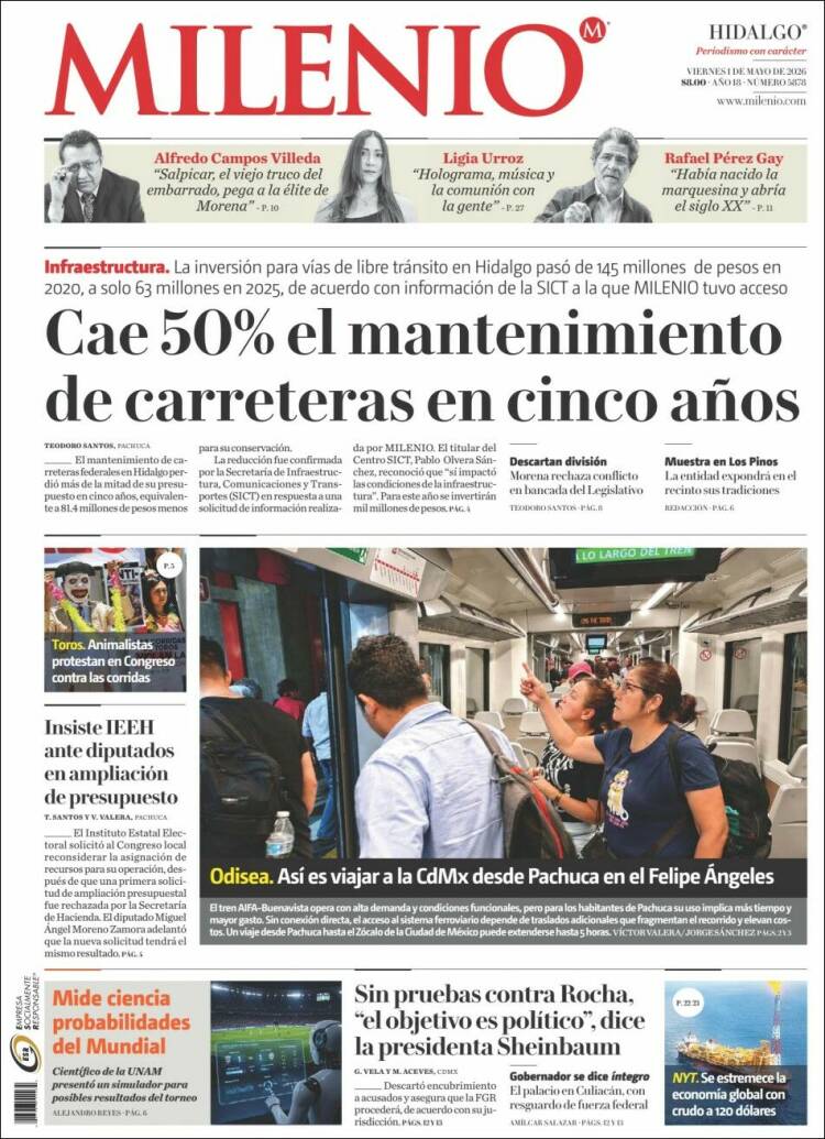 Portada de Milenio de Hidalgo (M&eacute;xico)