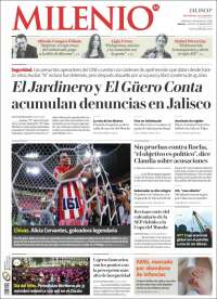 Portada de Milenio - Jalisco (M&eacute;xico)