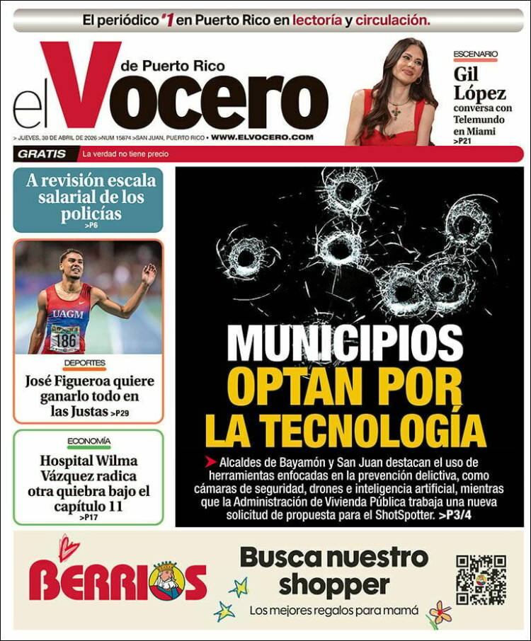 Portada de Vocero (Puerto Rico)