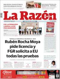 Portada de La Razón (Mexico)