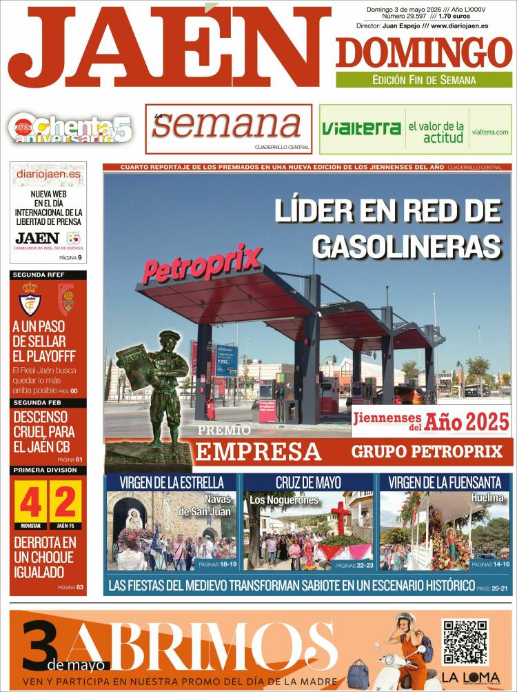 Portada de Diario Jaén (Spain)