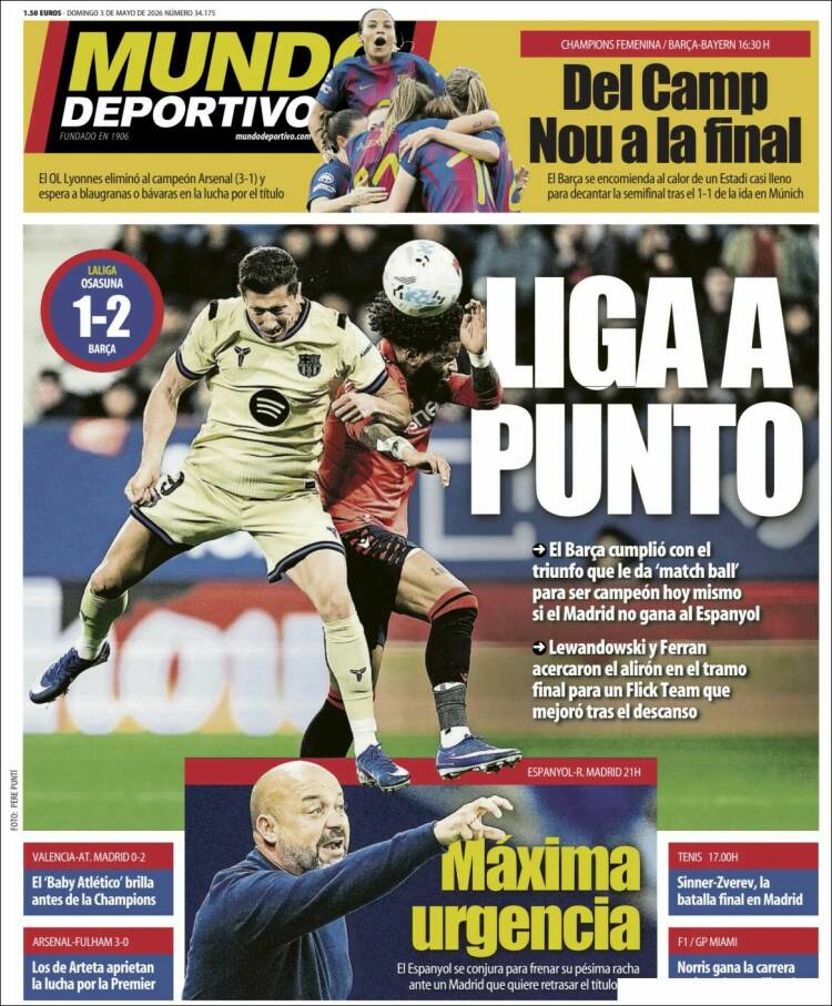 Portada de El Mundo Deportivo (Espa&ntilde;a)