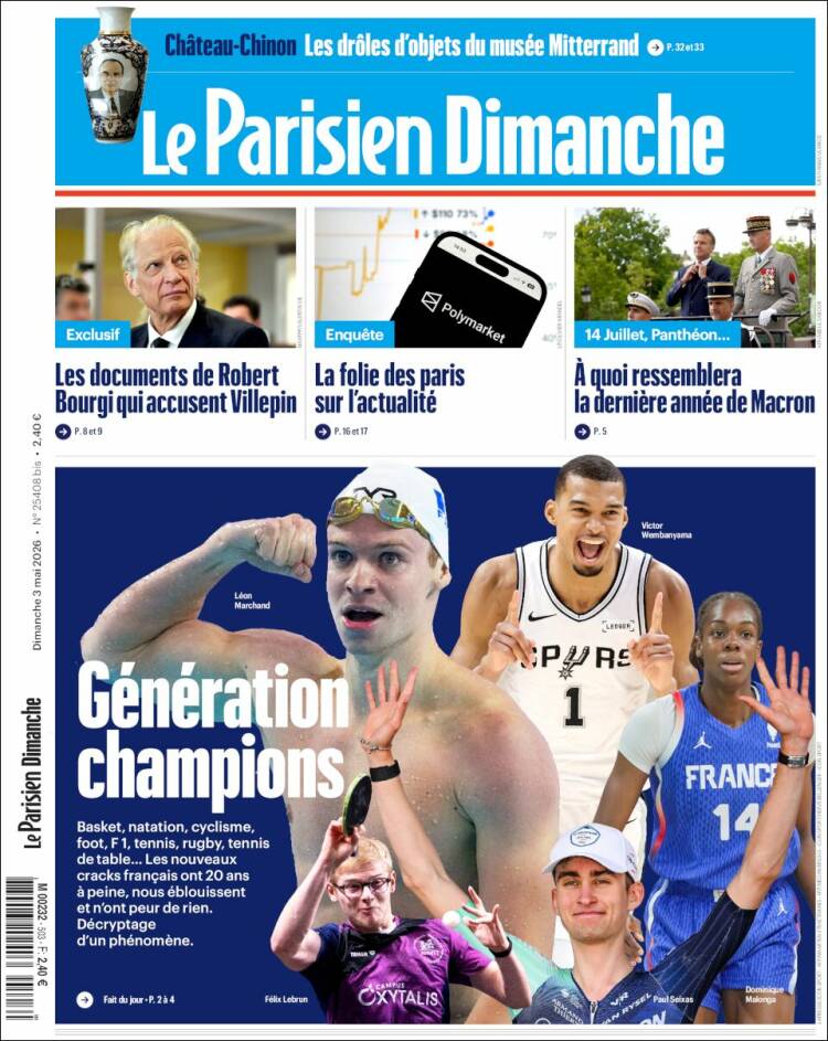 Portada de Le Parisien (Francia)