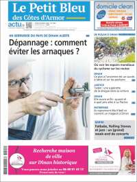 Portada de Le Petit Bleu (Francia)