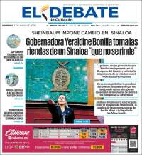 Portada de El Debate de Culiacán (M&eacute;xico)