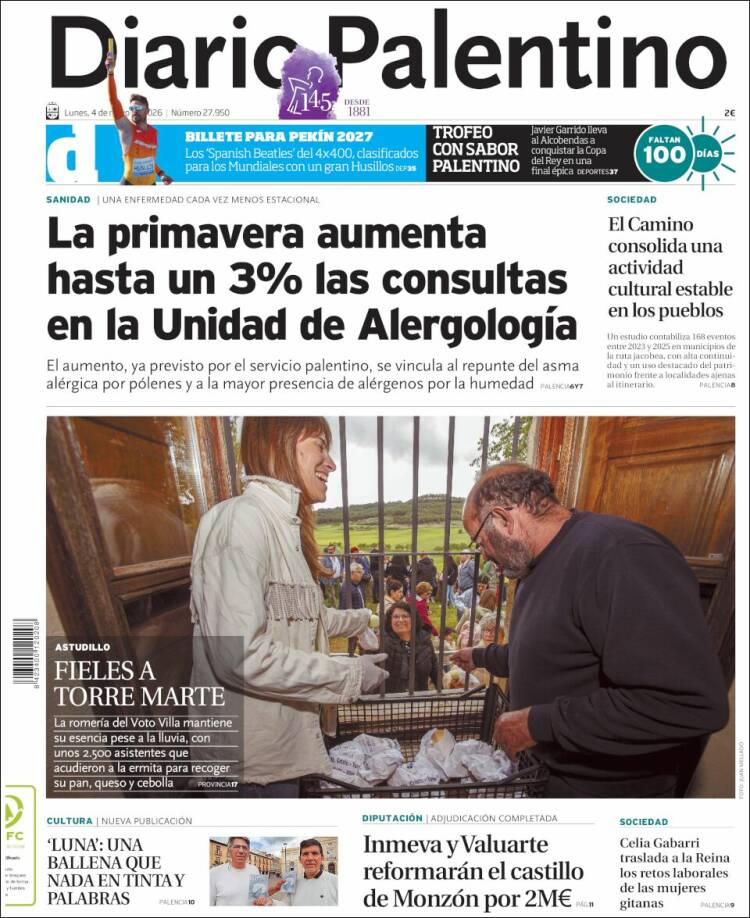Portada de Diario Palentino (Espa&ntilde;a)